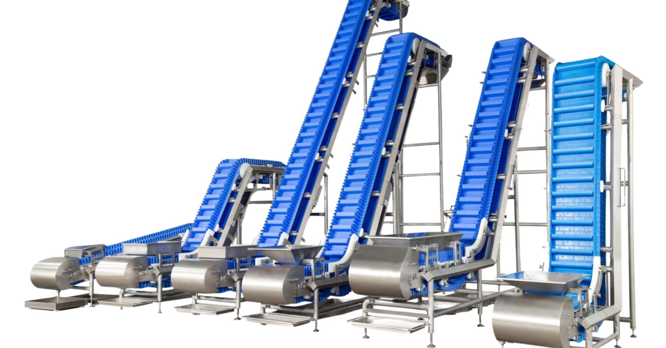 Conveyors-Image.jpg Enabling.Win hygienic incline and horizontal conveyor system for food manufacturing