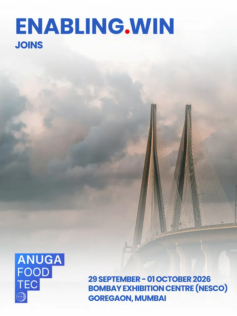 Enabling.Win at Anuga FoodTec India 2026, Bombay Exhibition Centre, Mumbai